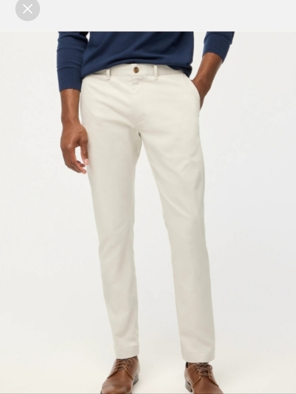 New J.crew H3167 34 34 stone Slim-fit flex chino pant Slim